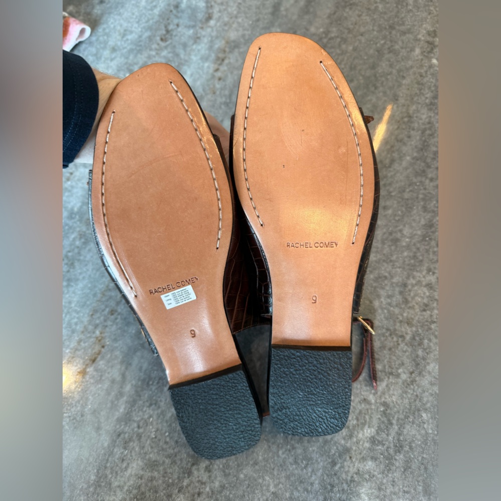 Rachel Comey | Womens Brown Croc-Embossed Slingback Sandals - Never Worn - Picture 5 of 8